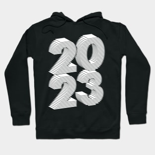 2023 white stack Hoodie